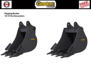 GENTEC Digging Buckets for 10-15 Ton Excavators