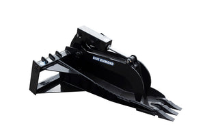 BLUE DIAMOND stump bucket grapple for skid steer