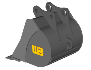 Cucharón para suciedad WERK-BRAU para 2,150 - 4,900 lbs. Excavadoras. (Mini 05)