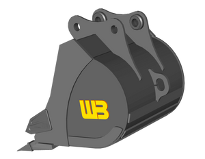 WERK-BRAU Cucharón para rocas de servicio severo para 11,000 - 14,000 lbs. Retroexcavadoras