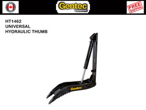 HT1462 Gentec Universal Hydraulic excavator thumbs, 40000-50000 lbs excavators
