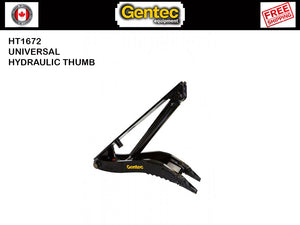HT1672 Gentec Pulgares universales para excavadora mecánica, 55000-100000 lbs. excavadoras