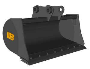 WERK-BRAU Ditching & Grading Bucket for 7,500 - 14,000 lbs. Excavators. (Mini 2)(Mini 3)