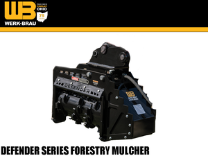Werk-Brau FX26 Defender Series forestry mulcher for 8000 to 16000 lbs. excavators