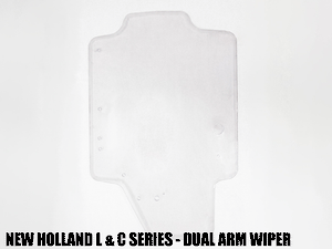 BLUE DIAMOND 1/2" milled edge safety door inserts for skid steer loaders