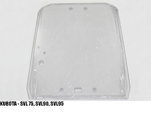 BLUE DIAMOND 1/2" milled edge safety door inserts for skid steer loaders