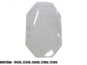 BLUE DIAMOND 1/2" milled edge safety door inserts for skid steer loaders