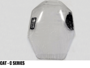 BLUE DIAMOND 1/2" milled edge safety door inserts for skid steer loaders