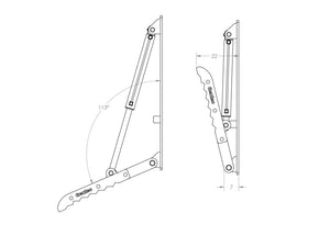 HT2458 Gentec Universal mechanical excavator thumbs, 40000-54000 lbs excavators