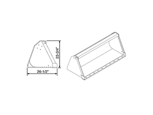 ATI 600 series high capacity tractor bucket