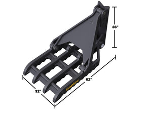 MT3262 Gentec Universal mechanical excavator thumbs, 55000-100000 lbs. excavators