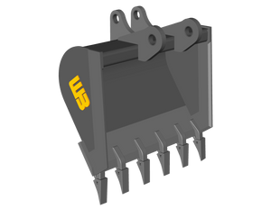 WERK-BRAU Cemetery Bucket for 2,150 - 4,900 lbs. Excavators. (Mini 05)