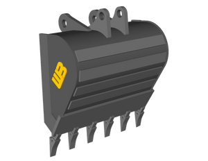 WERK-BRAU Cemetery Bucket for 2,150 - 4,900 lbs. Excavators. (Mini 05)