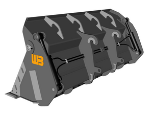 WERK-BRAU Multi-Purpose Quad Bucket for Wheel loaders 20,000 - 26,000 lbs. (class 2)