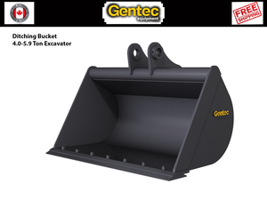 GENTEC Ditching Bucket for 4.0-5.9 Ton Excavator