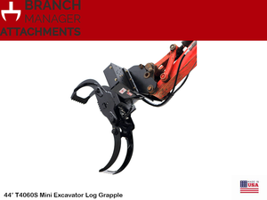Branch Manager T4060S 44″ Mini Excavator Log Grapple