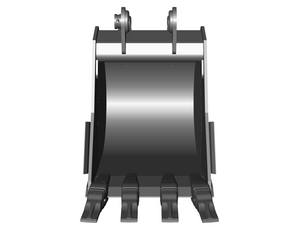 WERK-BRAU Balde para rocas de coral para 2,150 - 4,900 lbs. Excavadoras. (Mini 05)