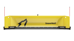 SnowWolf QuattroPlow arado lateral automático para cargadoras de ruedas