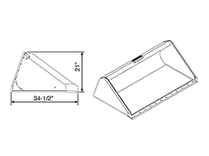 ATI 900 Series Low Profile Bucket Universal mount