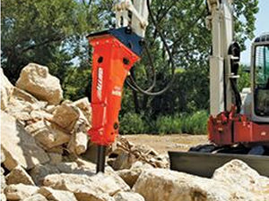 RAMMER Excellence series hydraulic hammers for compact excavators 7100 to 28700 lbs.