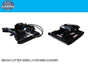 Blue Diamond Series 2 Brush Cutter for Mini Loaders