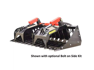 Messer brush grapple for skid steer