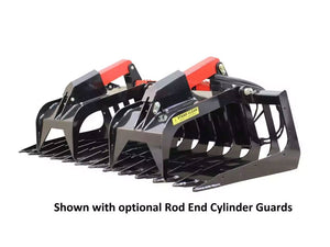 Messer brush grapple for skid steer