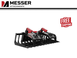 Messer brush grapple for skid steer