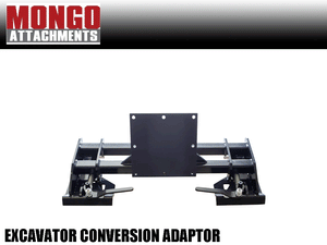 MONGO excavator to skid steer conversion adapter plate for excavators