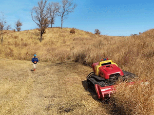 CANYCOM CG750 Remote-Controlled Brush Cutter | 75 HP Tracked Slope Mower with 72.8" Flail Deck