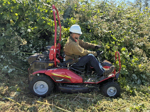 Canycom CMX2414 Ride-On Brush Cutter | 22 HP Honda 4WD Brush Mower for Heavy-Duty Land Clearing