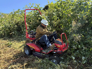 Canycom CMX2414 Ride-On Brush Cutter | 22 HP Honda 4WD Brush Mower for Heavy-Duty Land Clearing