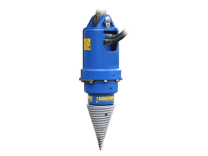 Auger Torque Log Splitter for Excavators & Skid Steers | Cone Log Splitter