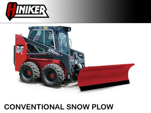 HINIKER CONVENTIONAL SNOW PLOW FOR SKID STEER