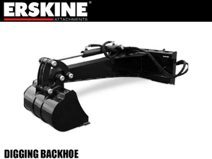 ERSKINE digging backhoe for skid steer