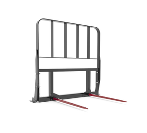 HLA Double Prong Bale Spear With Guard for Tractors