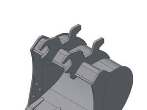 TAG wedge lock ditch buckets for John Deere and Hitachi excavators 2500 Lbs. to 14000 Lbs.