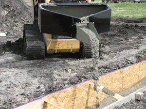 ERSKINE concrete bucket for skid steer