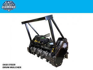 BLUE DIAMOND drum mulcher for skid steer loaders
