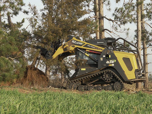 VIRNIG Digging tree puller for skid steer