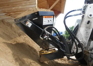 ERSKINE salt sand and fertilizer material spreader for skid steers