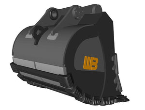 WERK-BRAU Extreme Duty Rock Buckets for 125,000 - 150,000 lbs. Excavators (60MT)