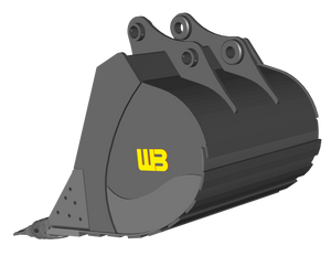 WERK-BRAU Dirt Buckets for 68,500 - 82,000 lbs. Excavators (35MT)