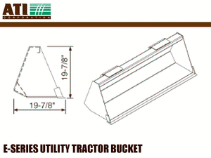 ATI Group E-Series utility tractor bucket
