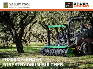VALLY TOOL BRUSH HOUND FHX66 DRUM MULCHER FOR SKID STEER