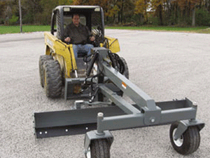 Worksaver grader blade for skid steer