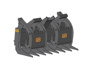 Rastrillo de garra WERK-BRAU para cargadores de ruedas 33,000 - 43,000 lbs. (clase 4)