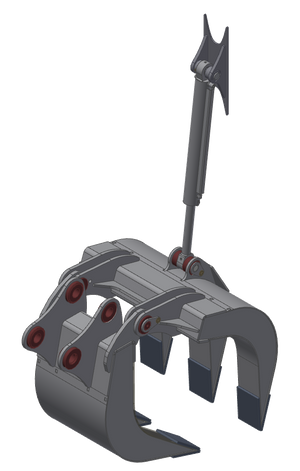 Cucharones desgarradores de acoplamiento rápido TAG con pasador en T de 1,75" para excavadoras de 12 000 a 16 000 lb