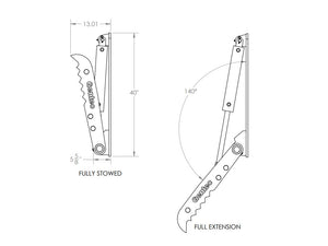 HT1035 Gentec Universal hydraulic excavator thumbs, 10000-15000 lbs excavators