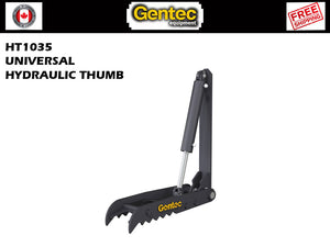 HT1035 Gentec Universal hydraulic excavator thumbs, 10000-15000 lbs excavators
